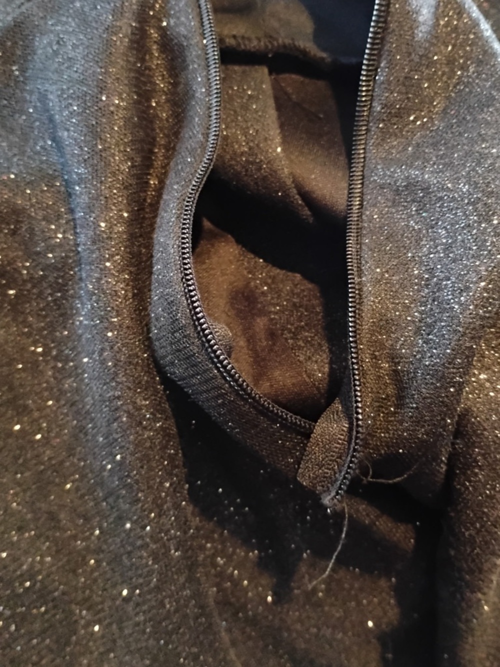 Windsor Strapless Black Sparkle Evening Gown - Picture 9 of 11